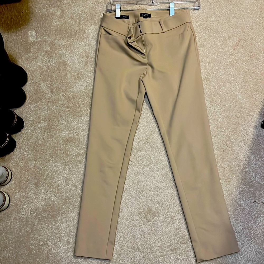 Loft petites 00 khaki trousers